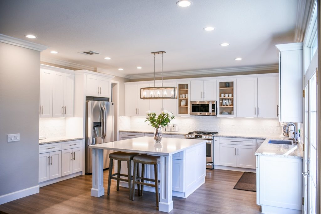 A beautiful, modern kitchen can increase your home's value.